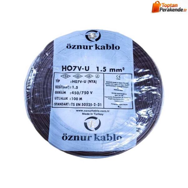 Öznur Nya Kablo 1,5 mm² Kahverengi ( H07v-U )